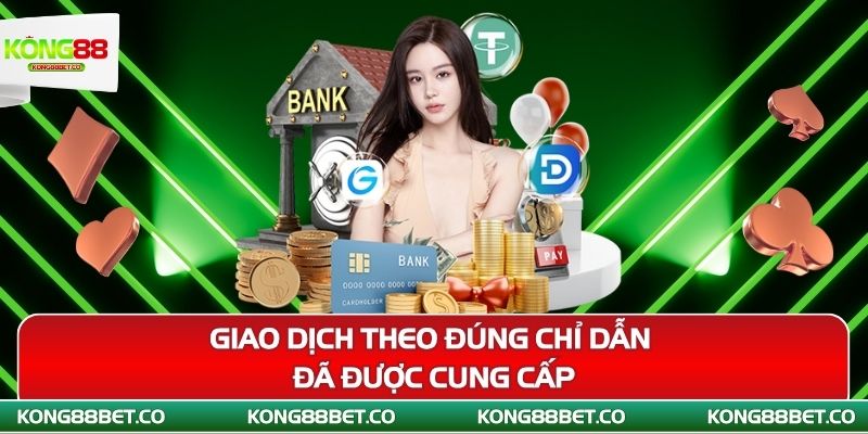 giao dich theo dung chi dan da duoc cung cap